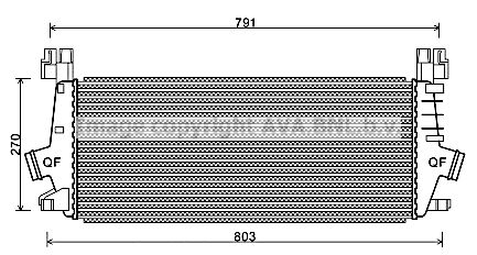 AVA QUALITY COOLING Интеркулер OL4549